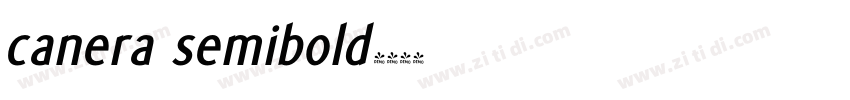 canera semibold字体转换